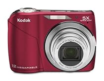 Kodak EasyShare C190 Digitalkamera (12,3 Megapixel, 5-fach opt. Zoom, 6,9 cm (2,7 Zoll) Display) rot