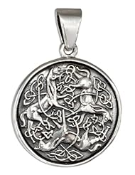 Sterling Silver Celtic Horse Pendant
