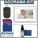 Kodak Easyshare M1020 10 16:9 Widescreen Digital Picture Frame Kit, with 2 GB SD Memory Card, Ultra Slim USB 2.0 Card Reader, Purosol Plasma & LCD Cleaning Kit