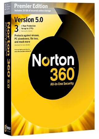 Norton 360 Premier v5.0, 1 User, 3 PCs 1 Year Subscription (PC)