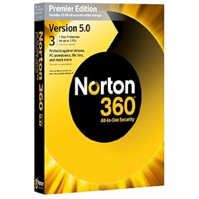 Norton 360 Premier v5.0, 1 User, 3 PCs 1 Year Subscription (PC)