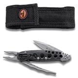 Columbia River Knife And Tool 9065 Zilla Jr. Multitool With  Black And Grey Scale and Assisted Opening Needle Nose Pliers, 2.25-inch Steel Blade, 5.25-inch Handle