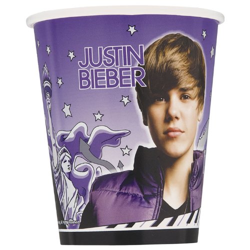 ShindigZ 9 oz Cups 8-Pack - Justin Bieber