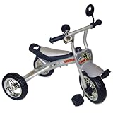 bike*star Kids Children Trike Tricycle with handle - Colour Silver