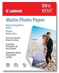 Canon Matte Photo Paper (8.5x11, 50 Sheets)