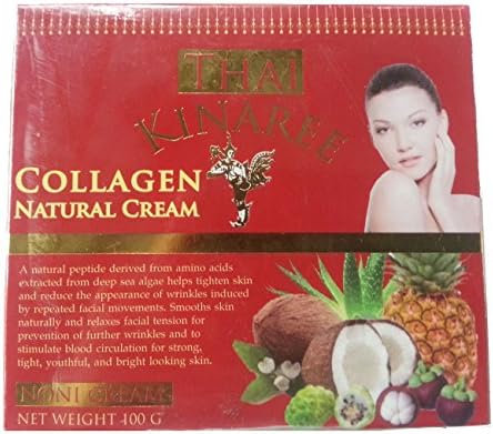 2 X THAI KINAREE Lifting with marine collagen and noni juice Collagen Natural Cream 100 g.