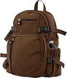 Brown Vintage Compact Military Travel Backpack Brown Vintage Compact Military Travel Backpack
