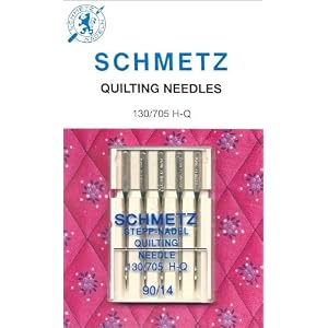 Schmetz Quilting Sewing Machine Needles 5/pk Size (3)75/11 (2)90/14