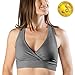 Soft French Terry Nursing Sleep Bra for Maternity / Breastfeeding (Small, Grey)