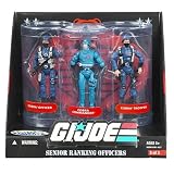 G.I. Joe Exclusive Senior Ranking Officers Action Figure 3-Pack Cobra Officer, Cobra Commander & Cobra Trooper