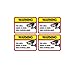 ProGrade Security Camera Sticker Video Surveillance Sticker with Security Sign Warning for Home and Business, UV Weather Resistant, 6 x 4.25-Inch, Pack of 4