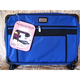 Blue Medium Mascot Tutto Machine on Wheels Sewing Carrier Case