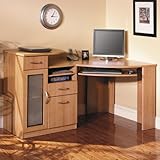 Light Dragonwood Corner Desk