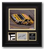 Signed Matt Kenseth Photograph - FRAMED LASERCHROME 8x10 wCARDMETAL