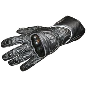 MOTORCYCLE GLOVES CARBON KEVLAR LEATHER BLACK G66 MOTORCYCLE GLOVES CARBON KEVLAR LEATHER BLACK G66