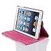 iPad mini Case - Nozza iPad mini 3 / iPad mini 2 / iPad mini Case, 360 Degree Rotating Multi-Angle Stand Smart Cover with Auto Wake/Sleep Feature Flower Pink