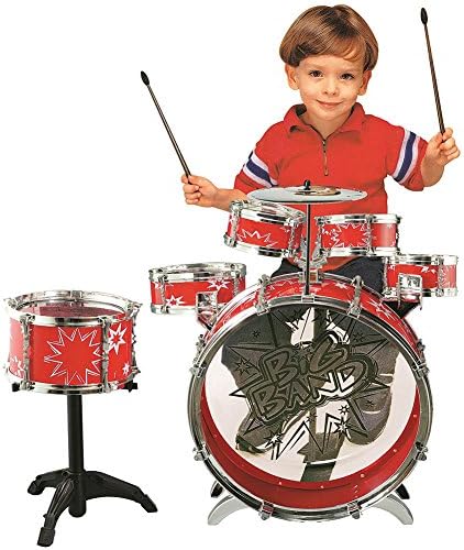Big Band Rock Star Drum Set Musical Instruments Snare, Bass, Cymbal Toy