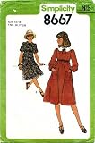 Simplicity 8667 Sewing Pattern Juniors Dress Size 13 / 14 - Bust 33 1/2