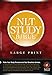 NLT Study Bible Large Print (Red Letter, Hardcover)