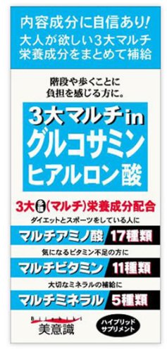 3大マルチin グルコサミン・ヒアルロン酸 160粒
