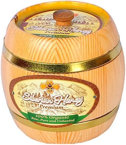 Siberian Premium Honey - 100% Raw, Pure, Organic, NON-GMO, Unheated, Unprocessed (Pesticide, Antibiotic &amp; Gluten FREE) - 1LB