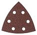 Bosch 2609256065 93mm Sanding Sheet for Delta Sander with 6 Holes/ Velcro-Type Fastening/ Grit-120 (5 Pieces) - Wood/ Metal