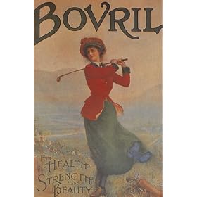 GIRL PLAYING GOLF BOVRIL HEALTH STRENGTH BEAUTY VINTAGE POSTER REPRO