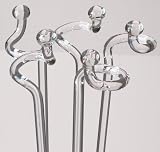 5 Orchideenstäbe mit Kugel aus Glas Orchideenstab Orchideenhalter 40 cm