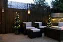 30er LED Lichterkette warm weiss, Aussen - batteriebetrieben, Dauerbetrieb und Blinkfunktion möglich