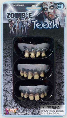 3 Pack Zombie Teeth Adult