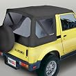 Rugged Ridge 53701.15 Soft Top Replacement With Clear Windows BLACK DENIM For Suzuki Samurai