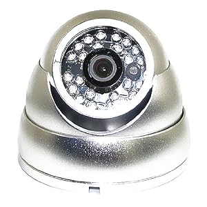 1 3 Sharp CCD 420 TV Line 24 LED IR Infrared Vandal-Proof Dome Camera Metallic Finish by eDigitalDeals
