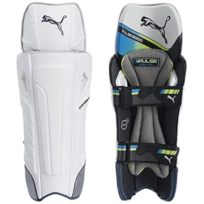 Puma Pulse 5000 Flex Fit Wicket Keeping Leg Guards, Men's (White) Senior