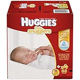 Huggies Little Snugglers Baby Diapers, Size Newborn, 88 Count (Packaging May Vary)