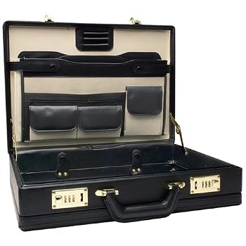 Set A Shopping Price Drop Alert For RoadPro CAP-003PM/BK Premium Black Leather-Like Expandable Briefcase
