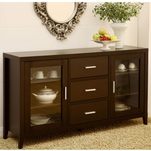 Metropolitan Espresso Finish Dining Buffet On Sale
