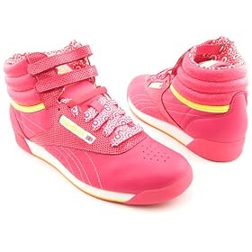 Buy Reebok Freestyle Hi Geo Floral Orange Ladies Shoes J04700 by Reebok