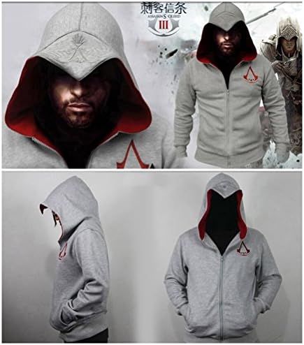 AMU Assassin's Creed Style Connor Kenway Pullover Hoodie Sweatshirt Outwear