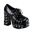 4 1/2 Sexy Gothic Shoes Womens Platform Shoes Chunky Heel Corset