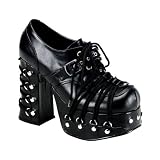 4 1/2 Sexy Gothic Shoes Womens Platform Shoes Chunky Heel Corset