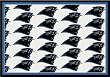 Carolina Panthers 7' 8" x 10' 9" Team Repeat Area Rug (White)