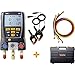 TESTO Digital Manifold Gauge Set, 2 Valves, Alum