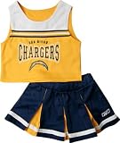 San Diego Chargers Girl's 7-16 Gold/Navy 2-Pc Cheerleader Jumper