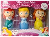 Disney Princess Mini Bubble Bath Collector's Set *Ariel, Cinderella, Belle*