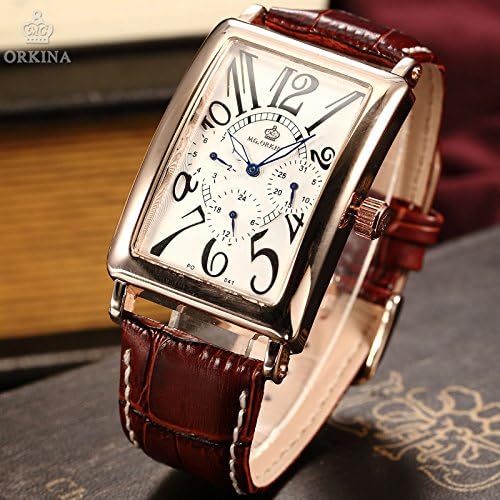 Men Analog Wrist Quartz Case Date Calendar Analog Leather Sport Wrist Men Quartz Watch White