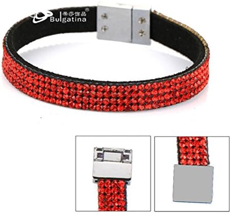 Fashion Women's Jewelry Handmade Charm Genuine Leather Bracelet for Man 21 cm Long