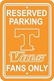 NCAA Tennessee Volunteers 12-by-18 inch Plastic Parking Sign