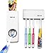 iLifeTech Toothpaste Holder Hands-Free Toothpaste Squeezer and Toothbrush Holder Family Set