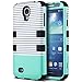 ULAK S7 Edge Case,Galaxy S7 Edge Case, 3in1 Thin Hybrid Shock Absorbing Resist Hard PC Case & Silicone Inner Protective Cover for Samsung Galaxy S7 Edge (Minimal Mint Stripes)