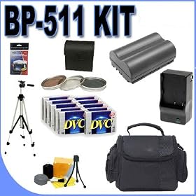 BigVALUEInc BP-511 Rechargeable Lithium Ion Replacement Battery BP511 Accessory Saver... 